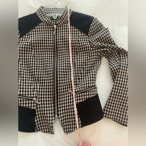 White House Black Market Houndstooth Blazer Jacket - Picture 8 of 11